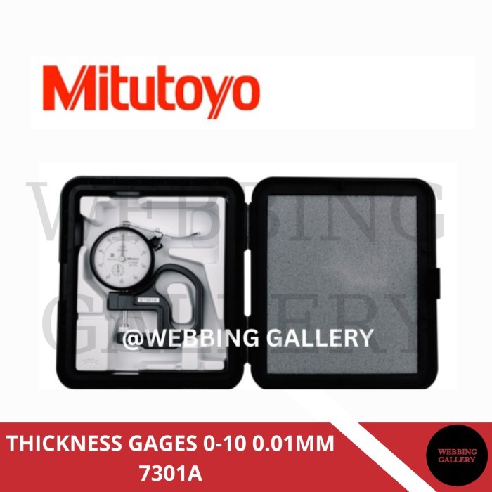 

newgan!! MITUTOYO THICKNESS GAGES 0-10 0.01mm 7301A ORIGINAL JAPAN