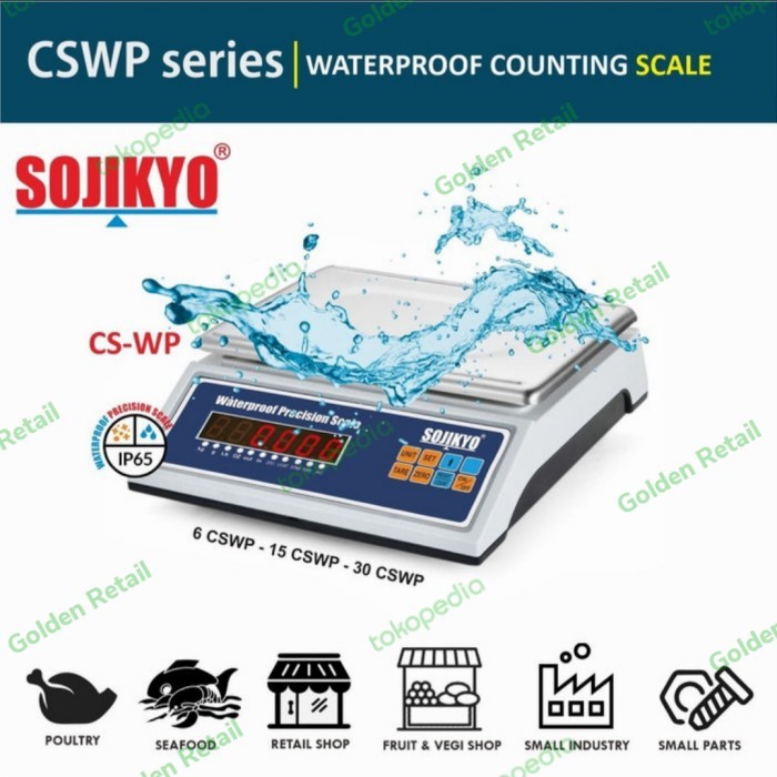 

newgan!! Timbangan Digital Waterproof Counting Sojikyo CS-WP 6kg, 15kg & 30kg