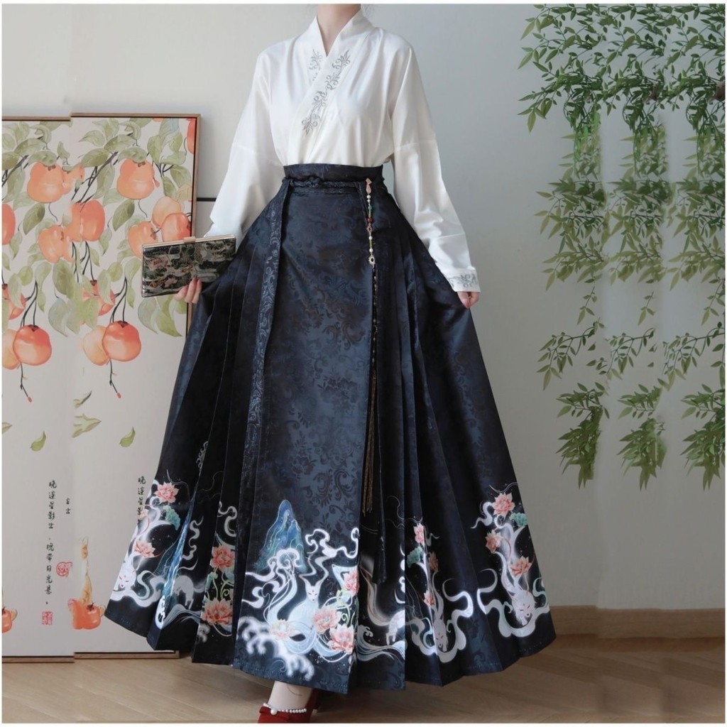Rok Wajah Kuda Hanfu Baru untuk Wanita
