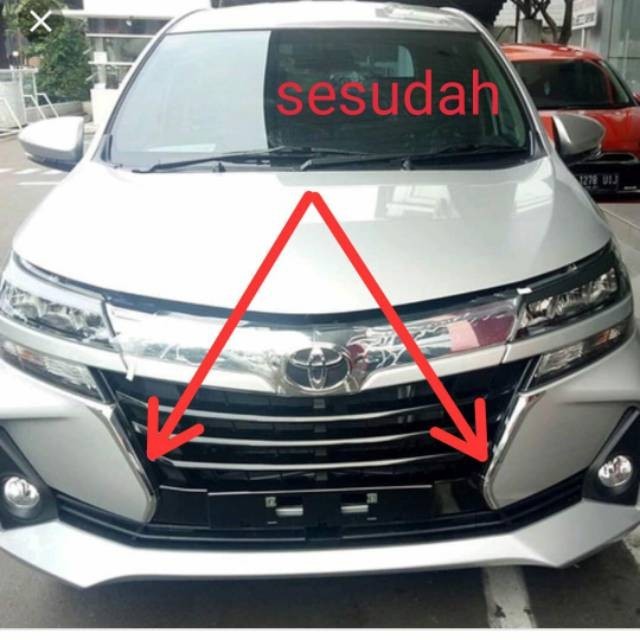 List Grill Bumper Depan Avanza Xenia 2019 Crom Original