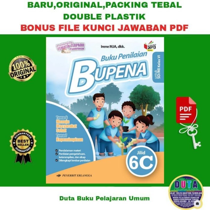 

BUKU BUPENA ERLANGGA KELAS 6 SD KURIKULUM 2013 / BUPENA 6C