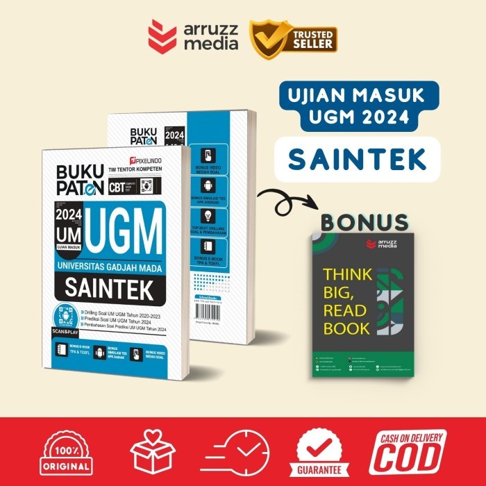 Buku Paten Ujian Masuk UGM SAINTEK 2024