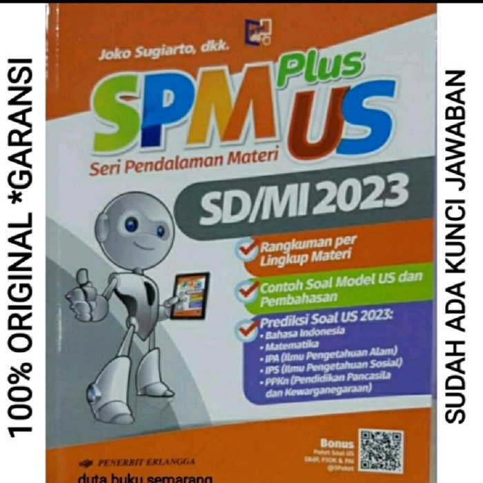 

Buku Soal Ujian Sekolah Kelas 6 SD SPM PLUS US SD/MI 2023 Erlangga