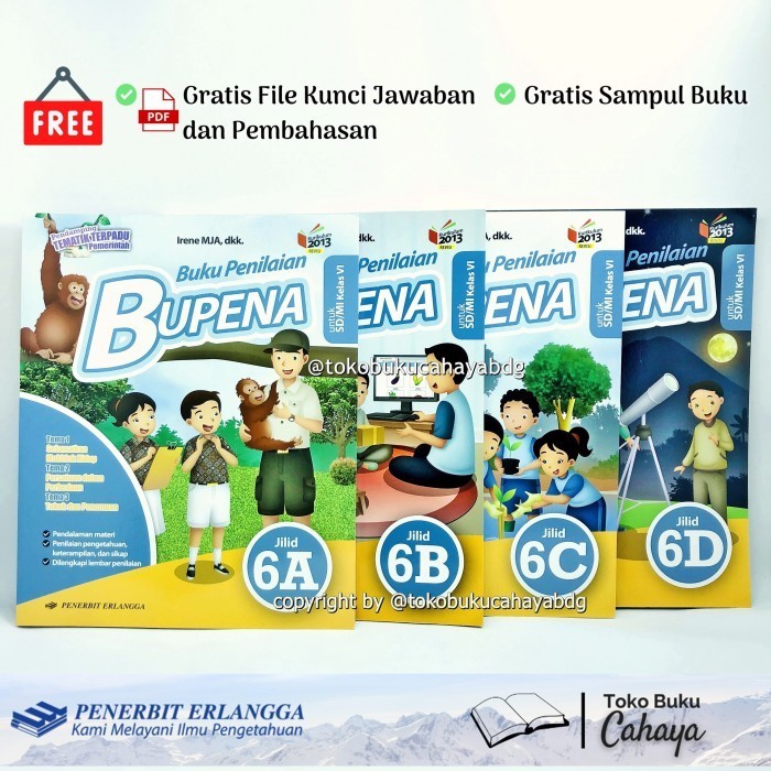 

Buku BUPENA SD KELAS 6A, 6B, 6C, 6D K13N ERLANGGA