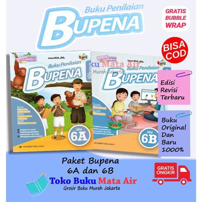

BEST SELLER PAKET BUPENA 6A & 6B UNTUK SD MI K13N - ERLANGGA