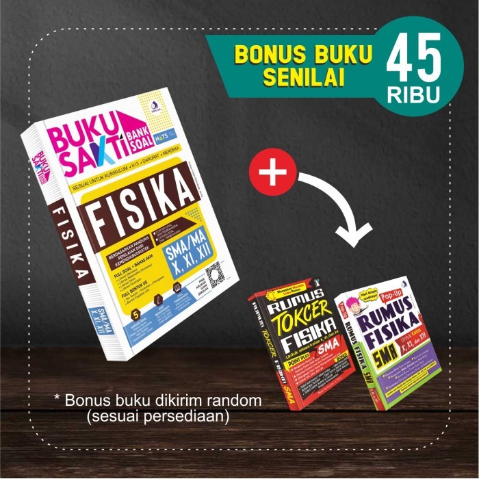 

BUKU SAKTI BANK SOAL FISIKA SMA/MA KELAS 10,11,12 (KOMPAS ILMU)