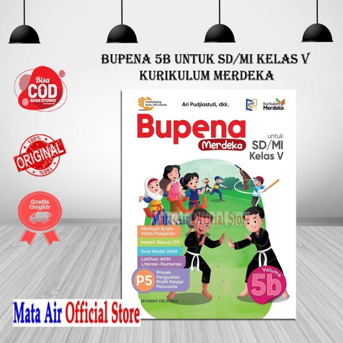 

ORIGINAL BUPENA 5A 5B 5C 5D SD/MI KELAS V KURIKULUM MERDEKA - ERLANGGA