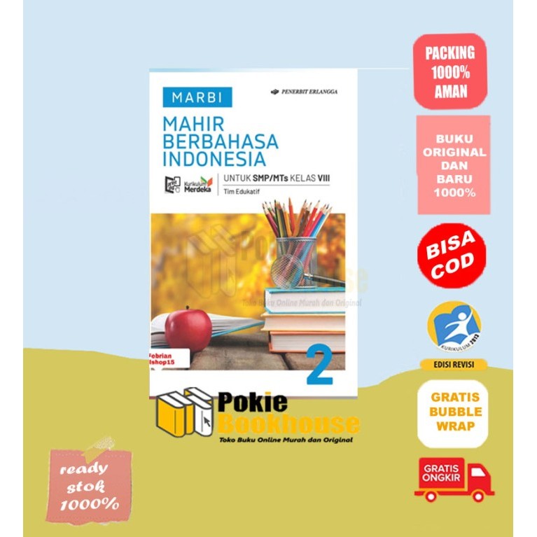

BEST SELLER MAHIR BERBAHASA INDONESIA 2 SMP/MTs KELAS VIII KUR MERDEKA