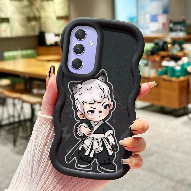 Casing Hp Untuk Samsung A54 5G Case HP manusia serigala dengan pisau casing Softcase ponsel silikon 