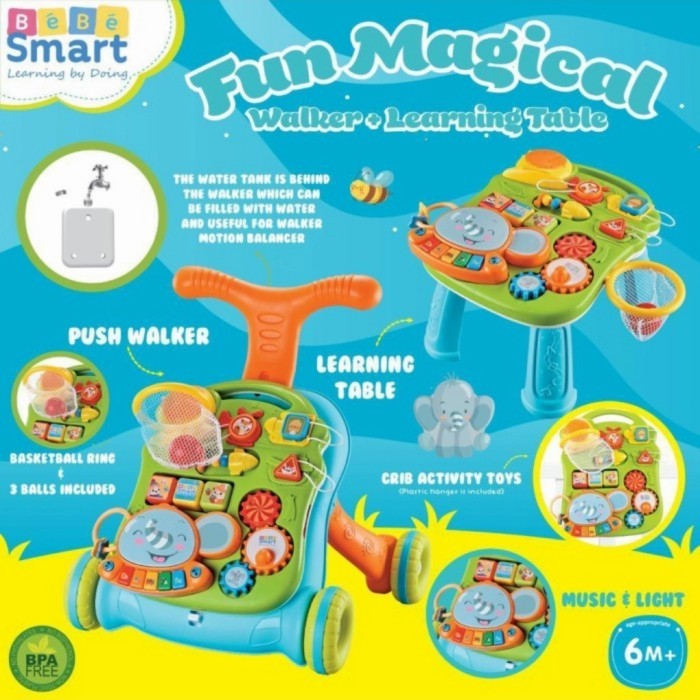 Bebe Smart Fun Magical / Baby Walker / Fush Walker Terbaik