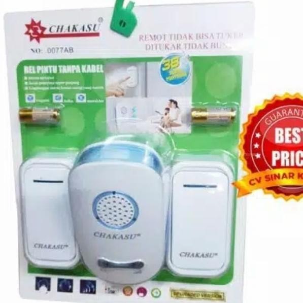 Bel Pintu Rumah Wireless 2 Tombol Chakasu Bel Wireless Bel 2 Remot