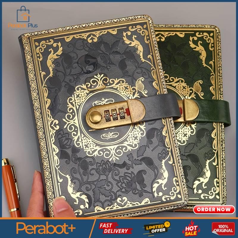 

Buku Jurnal Leather Notebook Diary 200 Halaman with Lock - JJ-33