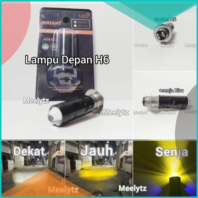 IBRIGHT - Lampu Depan H6 LED Laser high low senja biru 20watt  140BZ4