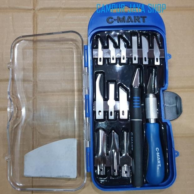 

Hobby Knife Set Cmart Pisau Ukir Pahat Cutter Set 14 Pcs Taiwan