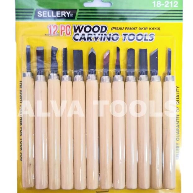 

Sellery Wood Carving Tools Set 12Pcs / Pisau Pahat Ukir Kayu18-