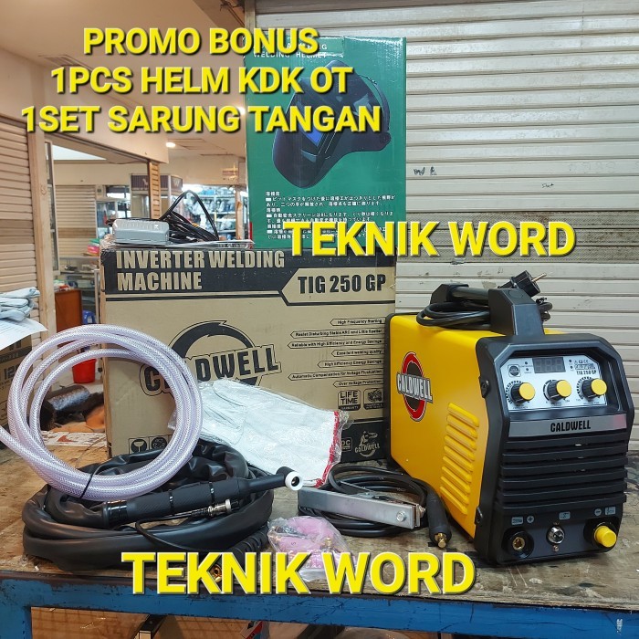 kosnew@ MESIN LAS ARGON CALDWELL TIG 250 GP / TRAVO LAS CALDWELL TIG 250 ARGON