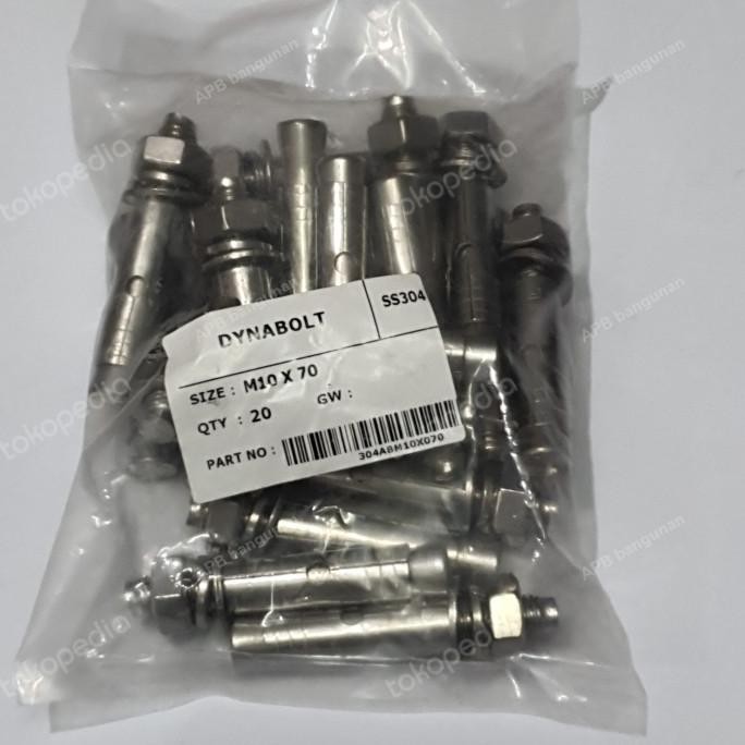 *:*:*:*:*] Dynabolt / dinabolt M10 x 70mm SS 304