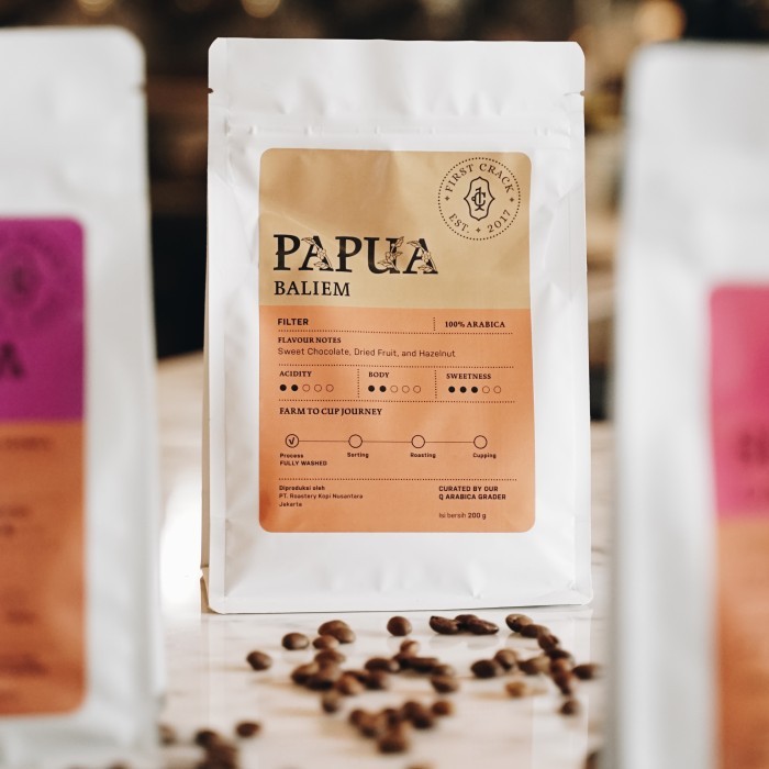 

Biji Kopi Papua (200Gr) - First Crack Specialty Coffee Beans Roasted Terlaris