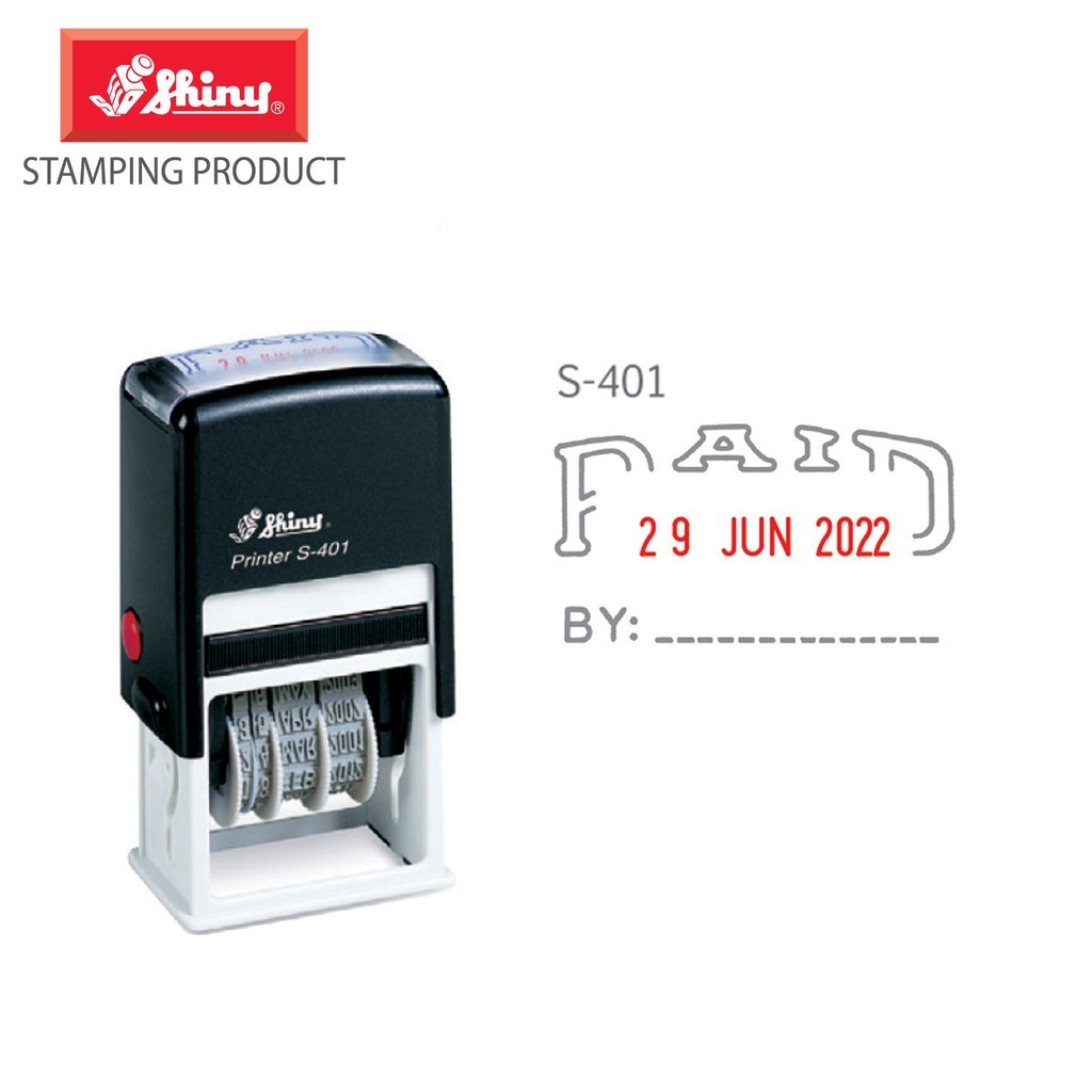 

Stempel Self Inking Shiny S-401 (Dibayar dengan Tanggal) |B8569601|