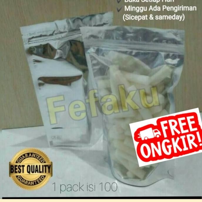Plastik Standing Pouch Kombinasi Alumunium Foil 9x15