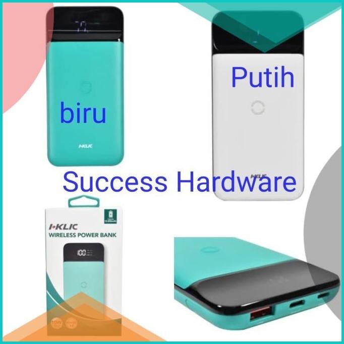 I-KLIC WIRELESS POWER BANK CHARGING 10000MAH PD+QC3.0 POWERBANK 140BZ
