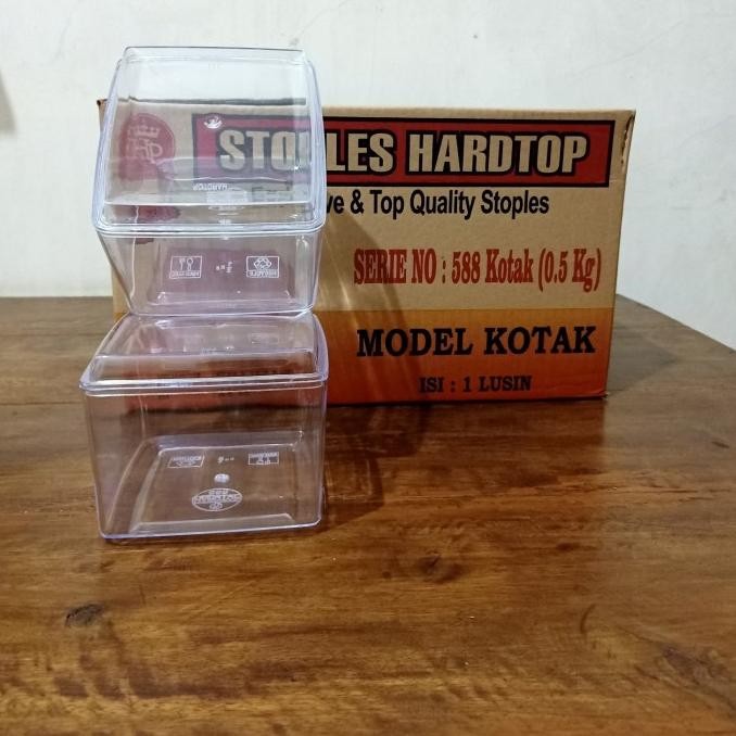 Toples Kue Kering Plastik Hardtop 588 / Kotak - 500 gr