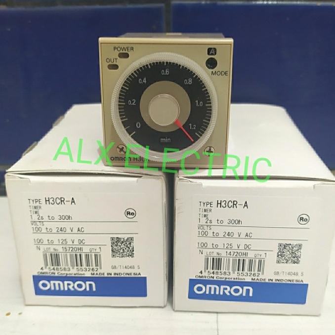 NEW Timer Omron H3CR-A 11 Kaki / 11 Pin 220V Ac Original