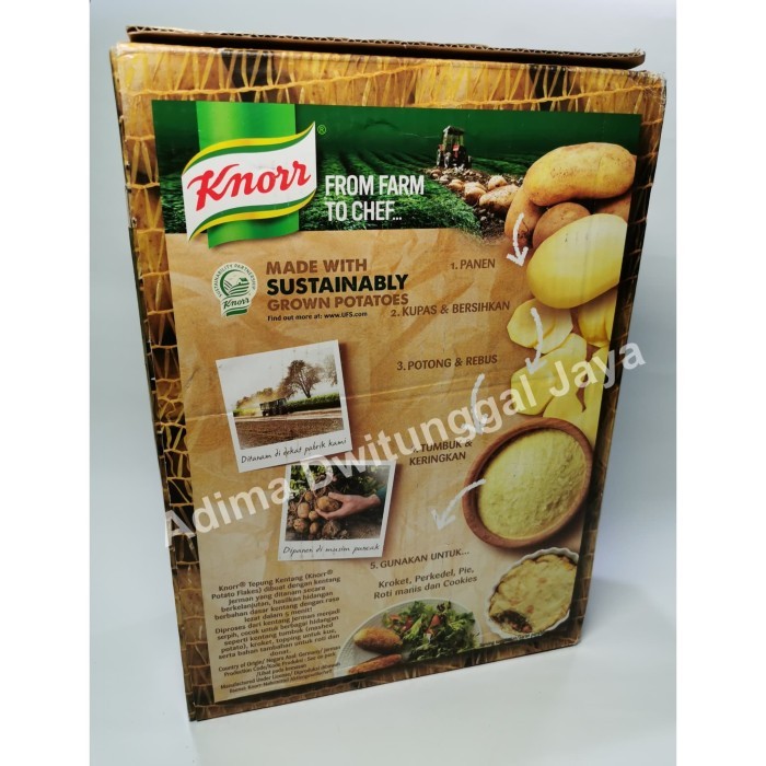 

Potato Flake Knorr 4 Kg/ Mashed Potato Knorr / Kentang Kering Serpih New