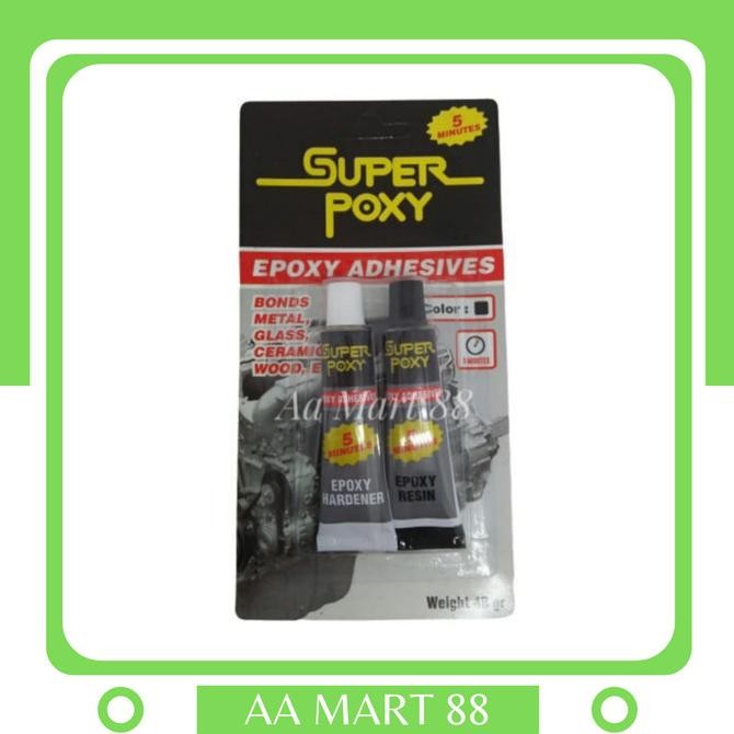 

~^~^~^] lem besi 5 menit / lem epoxy hardener / lem campur merk super poxy