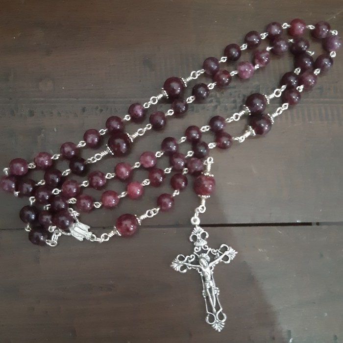 yang dicari@@@@] Rosario Batu Alam Red Garnet 8 mm