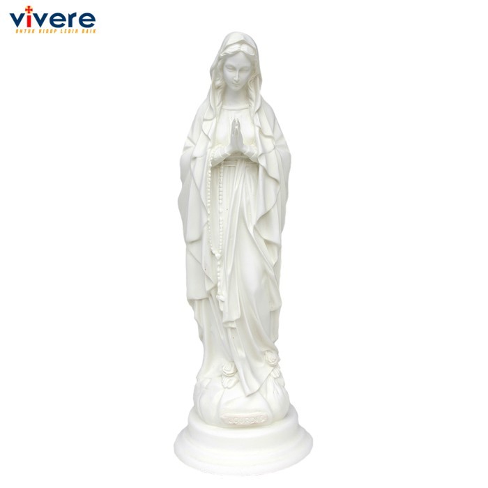 $$$$] Patung Maria Lourdes 30 cm Putih