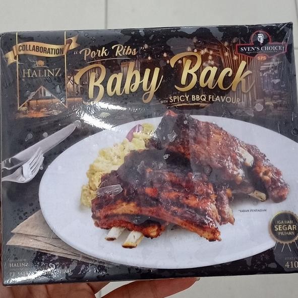 

------] sven's choice baby back ribs+smokey bbq 410gr frozen