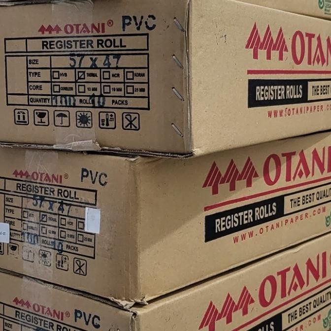 

Kertas Thermal 57X47 Otani Kertas Thermal Roll Struk Kasir 57 X 47 Original Dan Terpercaya