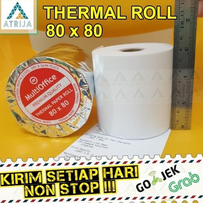 

(Per 20 Roll) Kertas Thermal Struk Kasir Multioffice 80X80 - 20 Roll Original Dan Terpercaya
