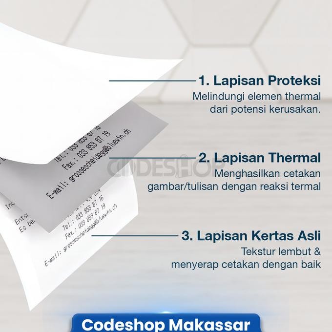 

1 Dus Kertas Kasir Thermal Polos 57Mm X 30Mm / 58X30 Cetak Struk Edc Original Dan Terpercaya
