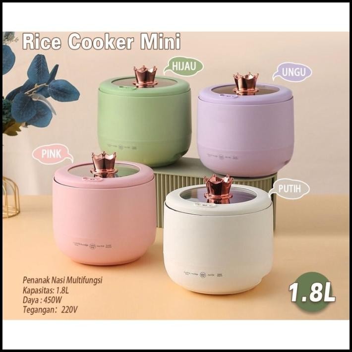 Vishal Rice Cooker Mini 1.6L Portable Panci Elektrik Multifungsi Kecil