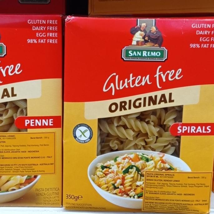 

monggo] san remo gluten free original Penne/Spirals 360gr