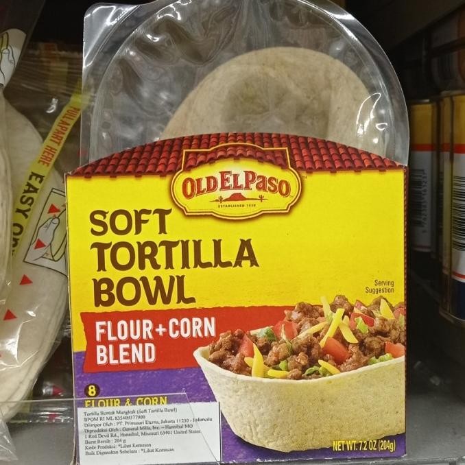 

Produk Terbaik] old el paso soft tortilla bowl 204gr