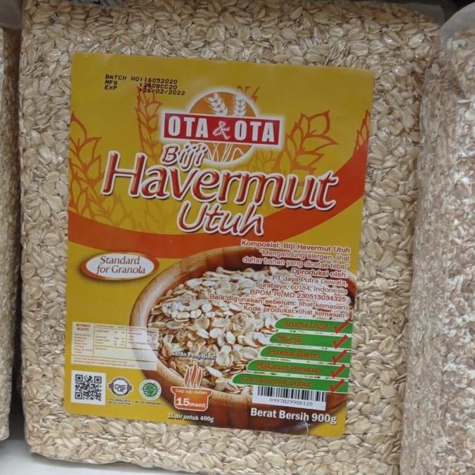 

monggo] ota & ota biji havermout utuh 4 grains 900gr