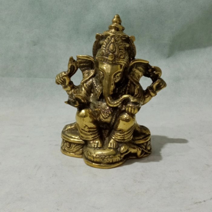```````] patung dewa ganesha perunggu s
