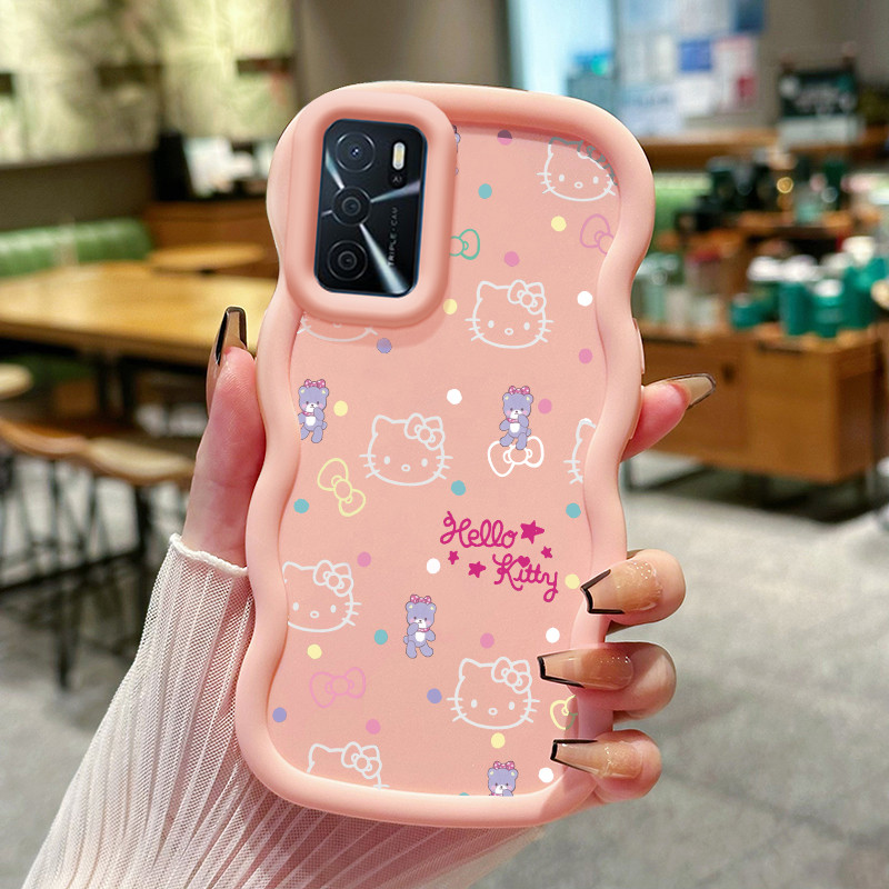 Casing Hp Untuk OPPO A16 A16s A54s Case Casing Softcase Hello Kitty HP Kesing Macaron canggih penutu