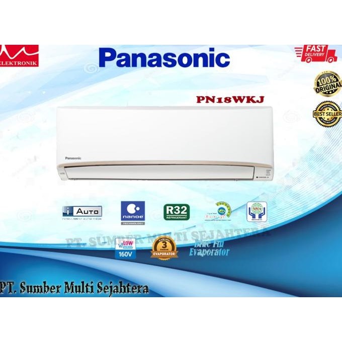 TERBARU - AC Panasonic CS-PN18WKJ / PN 18 AC Split 2 PK Standard