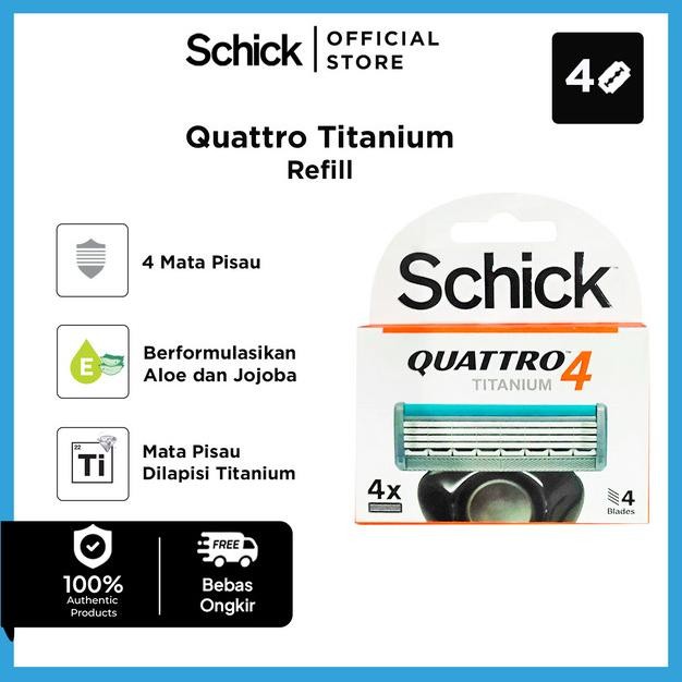 Schick Alat Cukur Quattro Titanium Refill