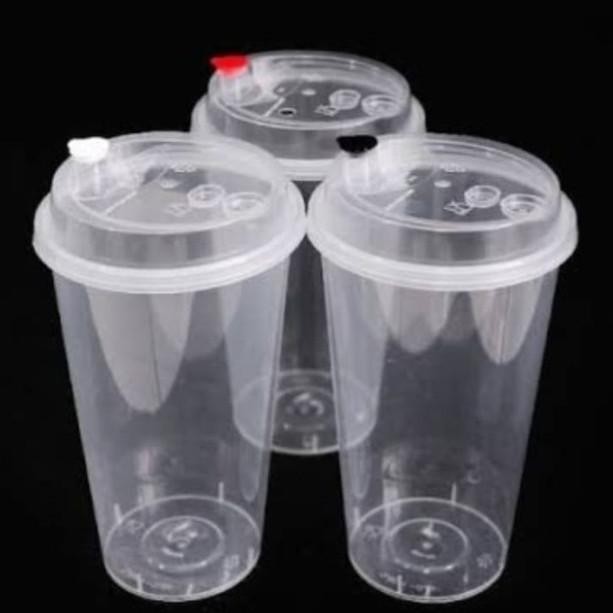Cup Pp Injection 400Ml 14 Oz L Gelas Plastik Boba L Cheese Tea 14Oz