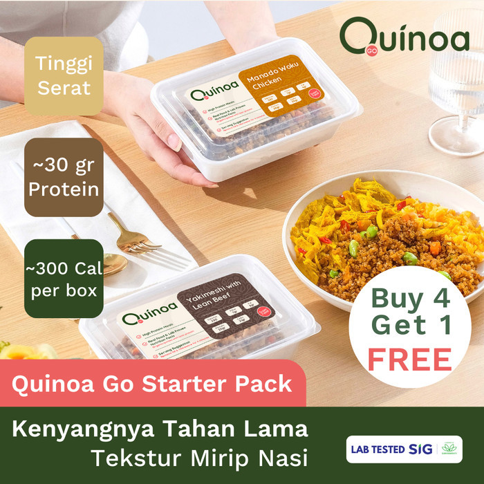 

[Buy 4 Get 1] Fit Meals High Protein Low Calorie Diet Quinoa Package Promo