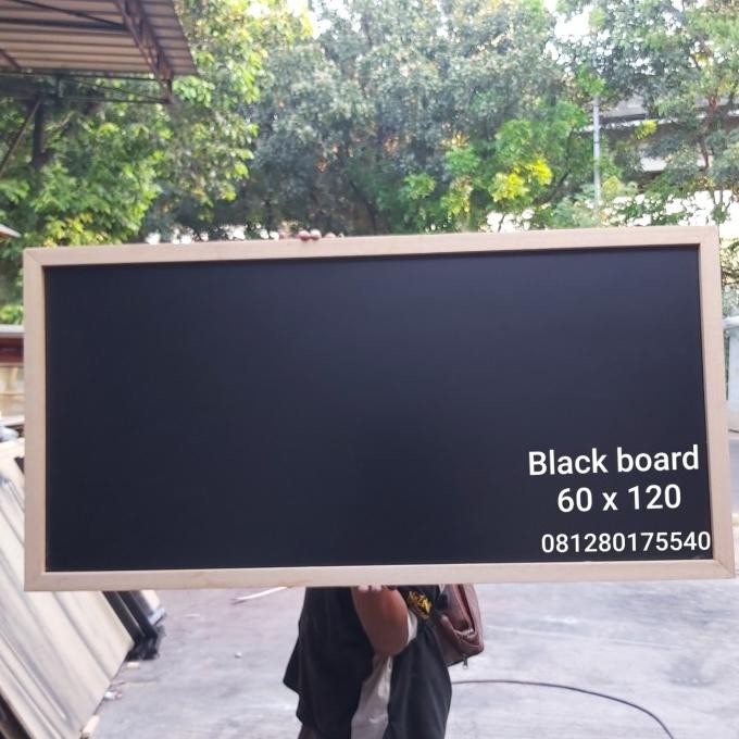 

TERMURAH - black board 60 x 120 cm