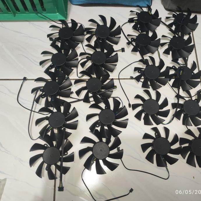 TERBARU - Fan Vga 75mm / 85mm 4pin universal EVGA Gtx RX ORIGINAL Taiwan