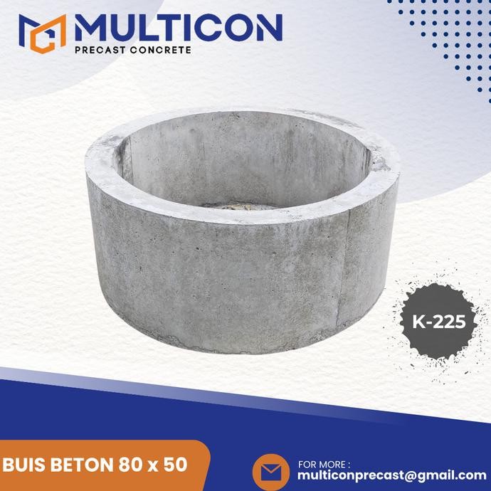 BUIS BETON 80x50 BULAT BERLUBANG K-225, Cor, Gorong, MRS02