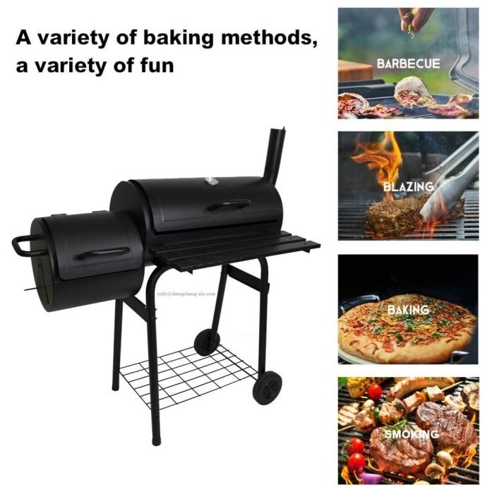 TERLARIS - 3in1 bbq grill and offset smoker alat panggang sei sapi