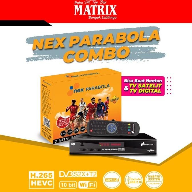 TERMURAH - RECEIVER NEX PARABOLA COMBO (KUNING)